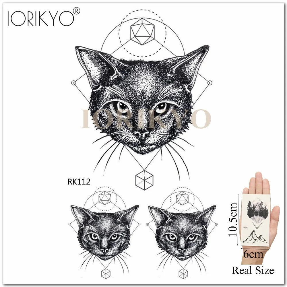 IORIKYO Sexy Watercolor Henna Flower Temporary Tattoo Stickers Women Arm Lotus Waterproof Tatoo Girls Fake Tattoo Small Chest