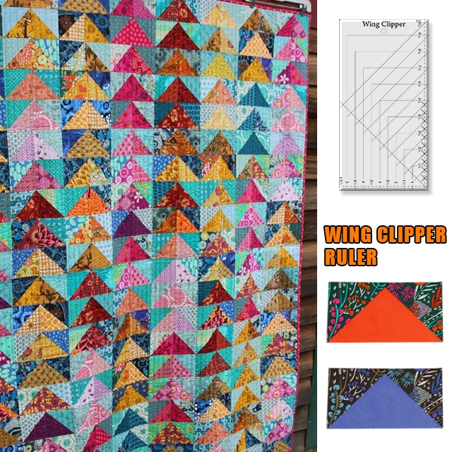 Wing Clipper Ruler for Making Perfect Flying Geese