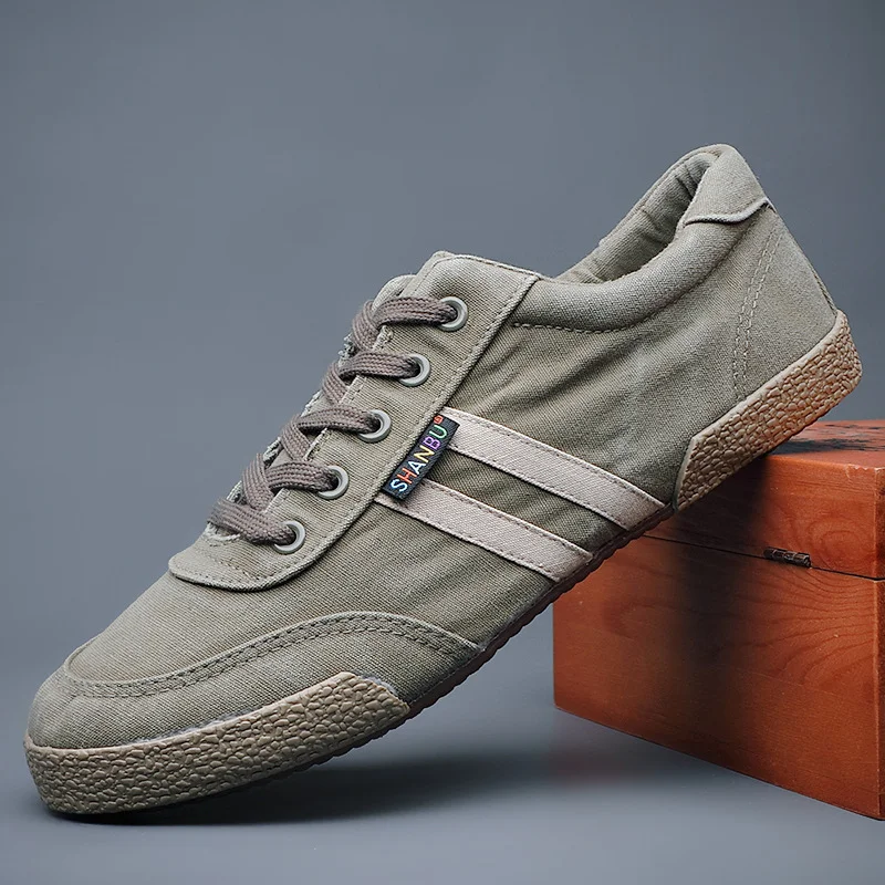 Yyvonne 2907 Spring And Summer Leisure Men's Canvas Shoes Low-Top With Men's Cloth Shoes Korean Version Of The Trend Of Men's Shoes