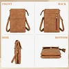 Handytasche zum Umhängen Leder Kleine Umhängetasche Damen Mini Crossbodytasche Handytasche mit Geldbörse Handy Schultertasche Damen Geschenke für Frauen zum Geburtstag Weihnachten