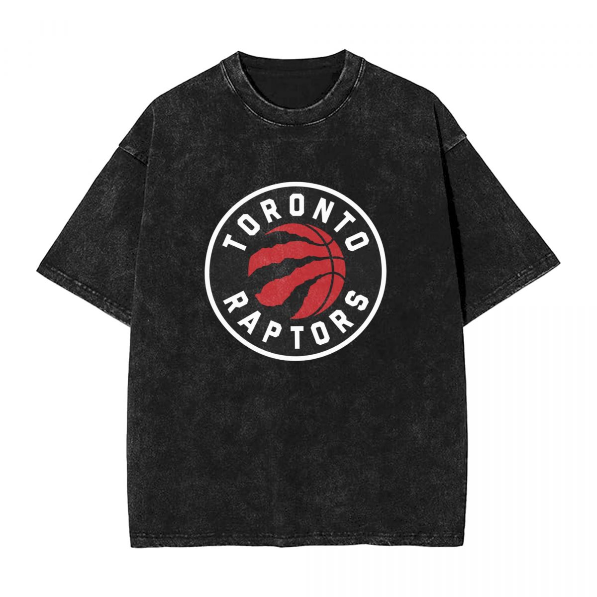 Toronto Raptors Logo Washed Oversized Vintage Men's T-Shirt