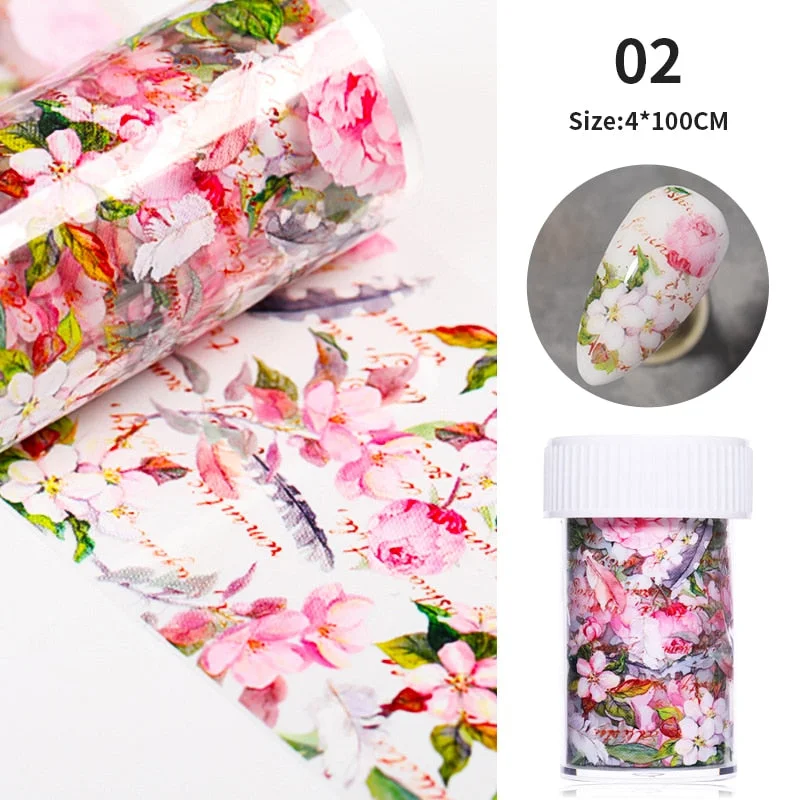 Nail Foils Marble Series Nail Transfer Foils Decorations DIY Idea Nail Art Transfer Sticker Decals Nail Accessories 4*100cm