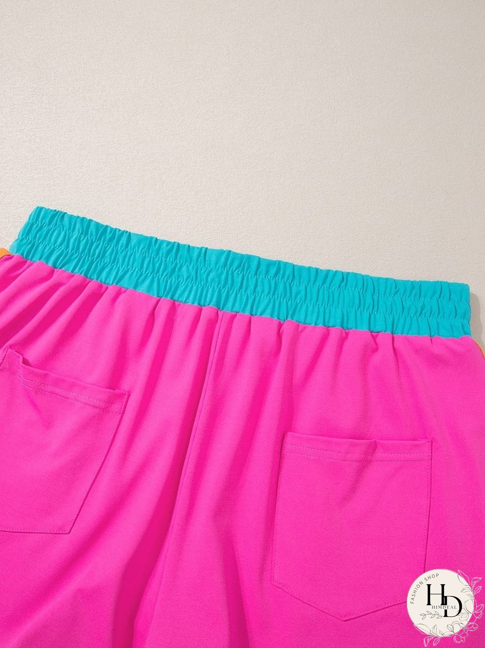 Summery Colorblock Set with Cap Sleeves