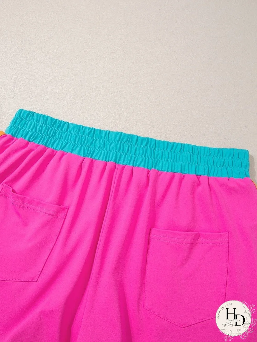 Summery Colorblock Set with Cap Sleeves