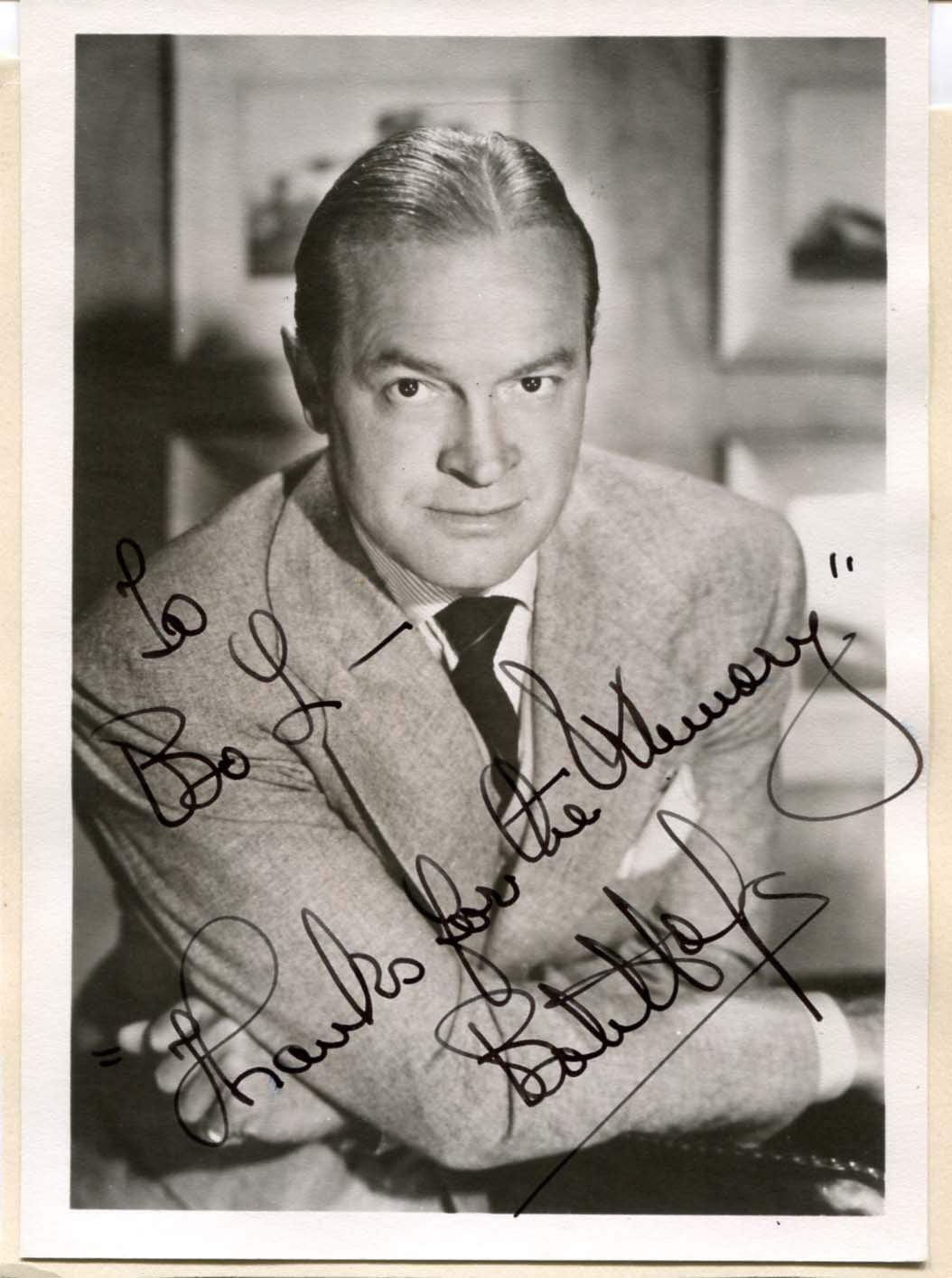 Bob Hope +2003 American comedian actor autograph, signed vintage Photo Poster painting