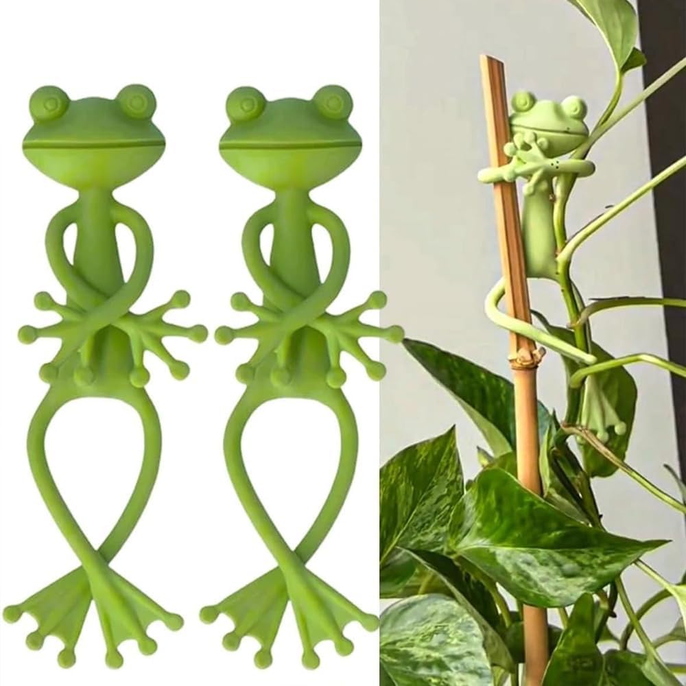 Green Frog-Shaped Plant Stand &mdash; Garden Decoration