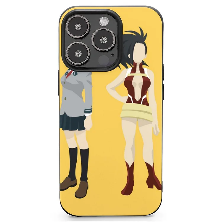 Minimalist Momo Yaoyorozu Anime My Hero Academia Phone Case Mobile Phone Shell IPhone 13 and iPhone14 Pro Max and IPhone 15 Plus Case - Heather Prints Shirts