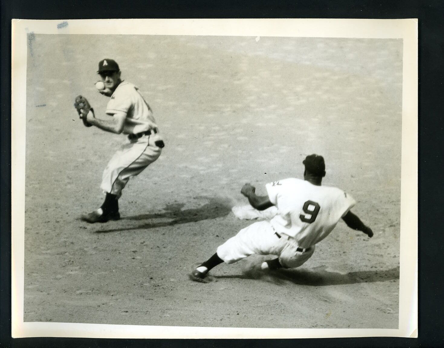 Pete Suder & Luke Easter 1951 Press Photo Poster painting Philadelphia A's Cleveland Indians