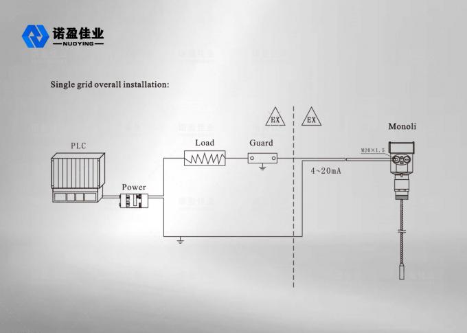 120m RF Admittance Level Transmitter 13-35vDC Admittance Type Level Sensor 3