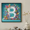 Butterfly Flower B 5D Partial Drill DIY Diamond Painting Kit 30*30cm