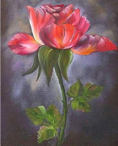 

Red Rose Thorn – Paint By Numbers - 40*50CM, 501 Original