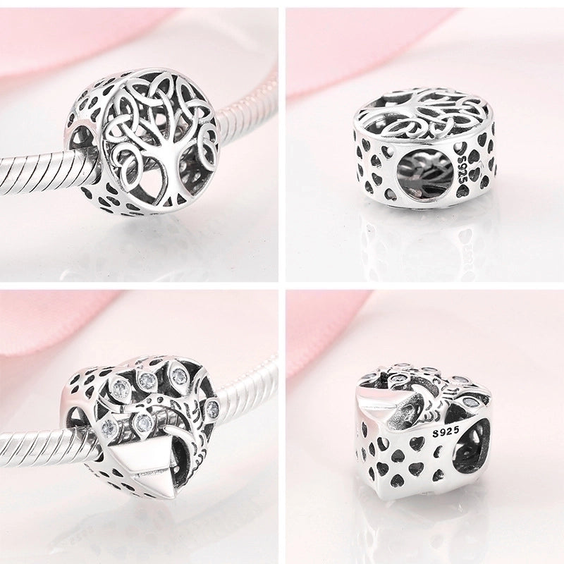 1 Piece 925 Sterling Silver Zircon Heart Shape Jewelry Accessories