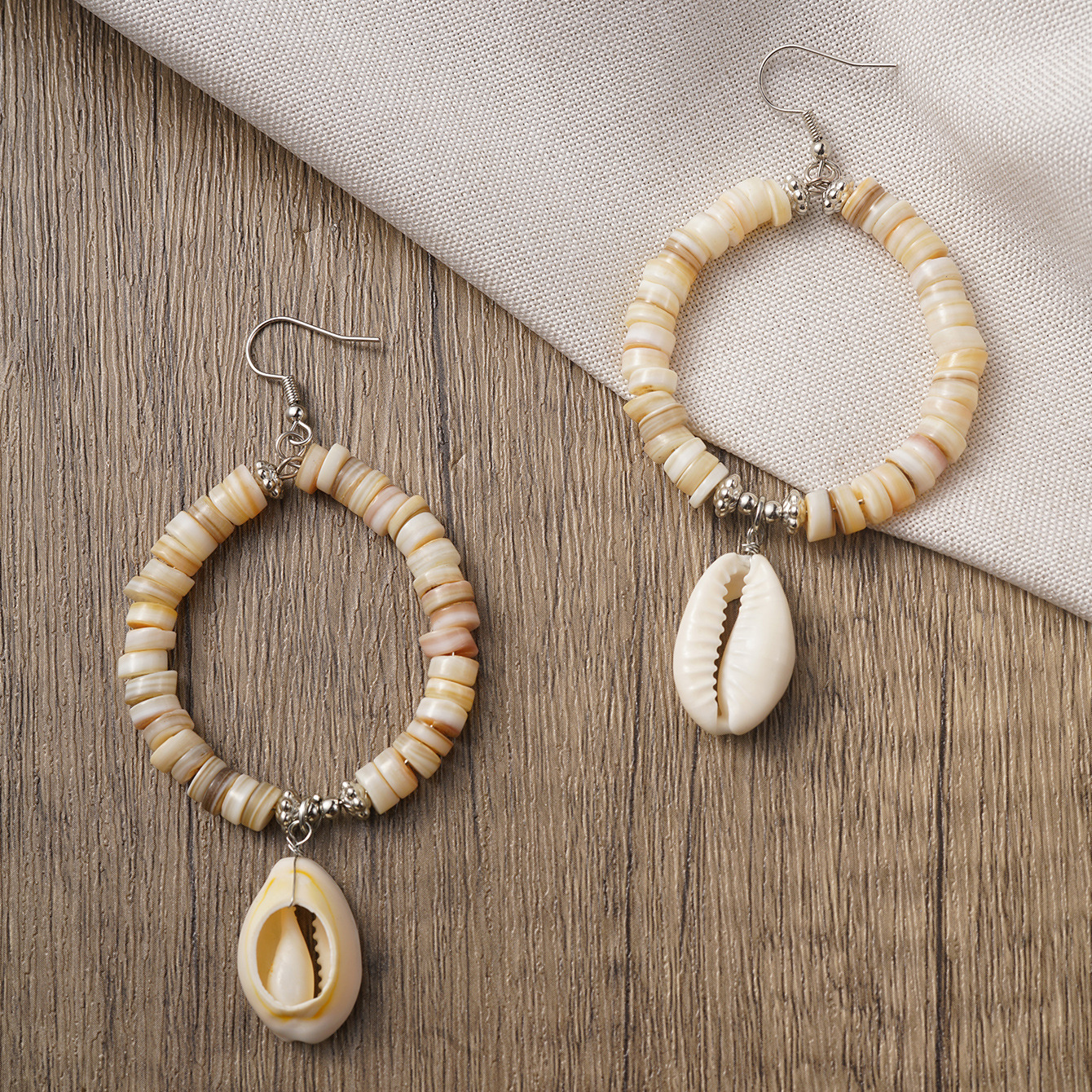 Beaded Nature-Inspired Earrings