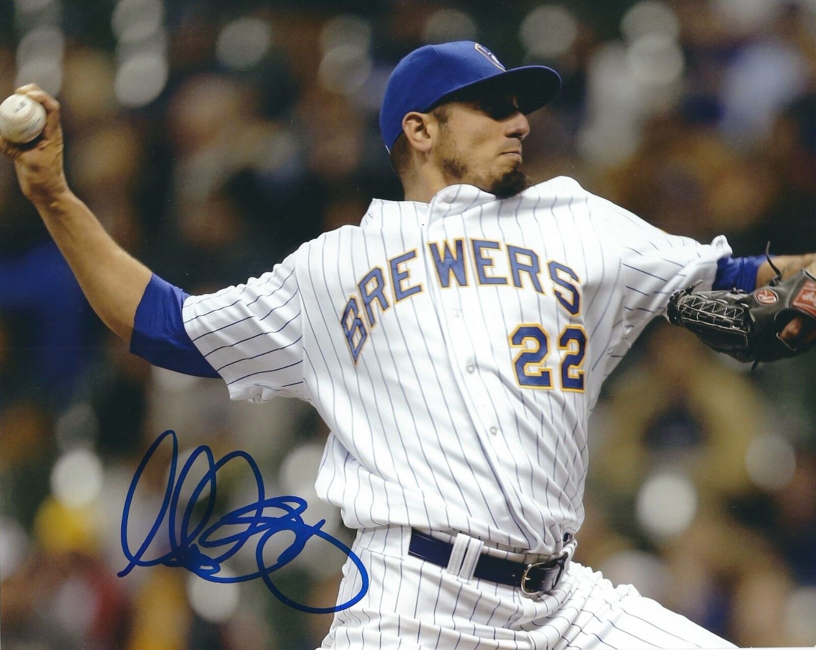 Autographed MATT GARZA 8x10 Milwaukee Brewers Photo Poster painting - COA