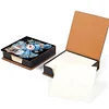 (US Local)5D DIY PU Snowman Diamond Painting Notecard Box Gem Art Sticky Note Holder