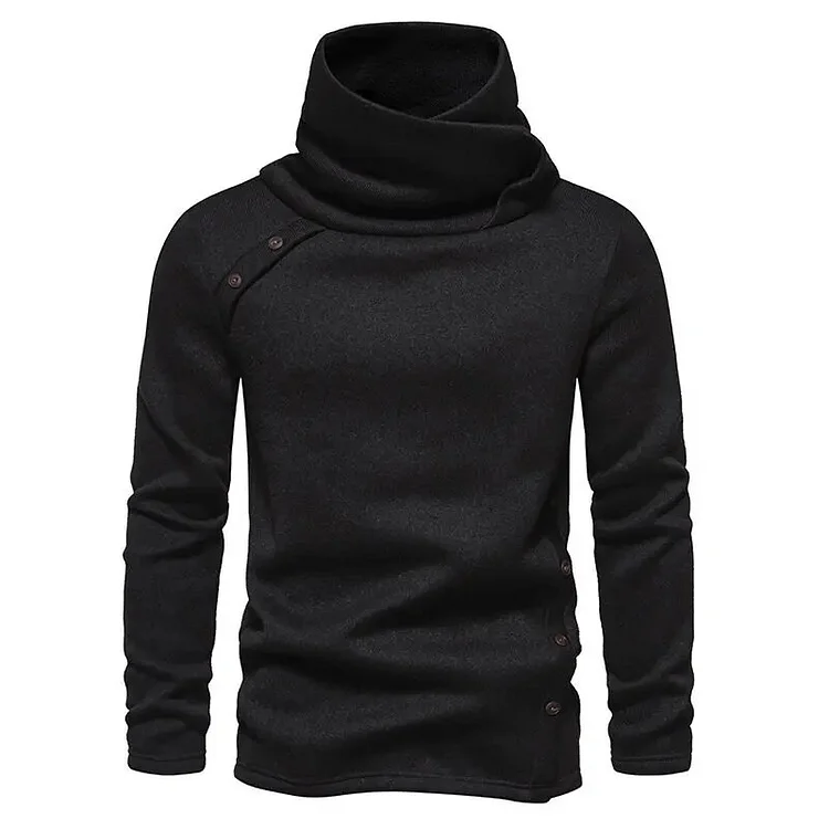 American Knitwear Men's Autumn and Winter New Sweater Solid Color Turtleneck Men's Warm Sweater Bottoming Shirt