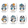 6Pcs Pinguin - 5d DIY Handwerk Aufkleber Magnet
