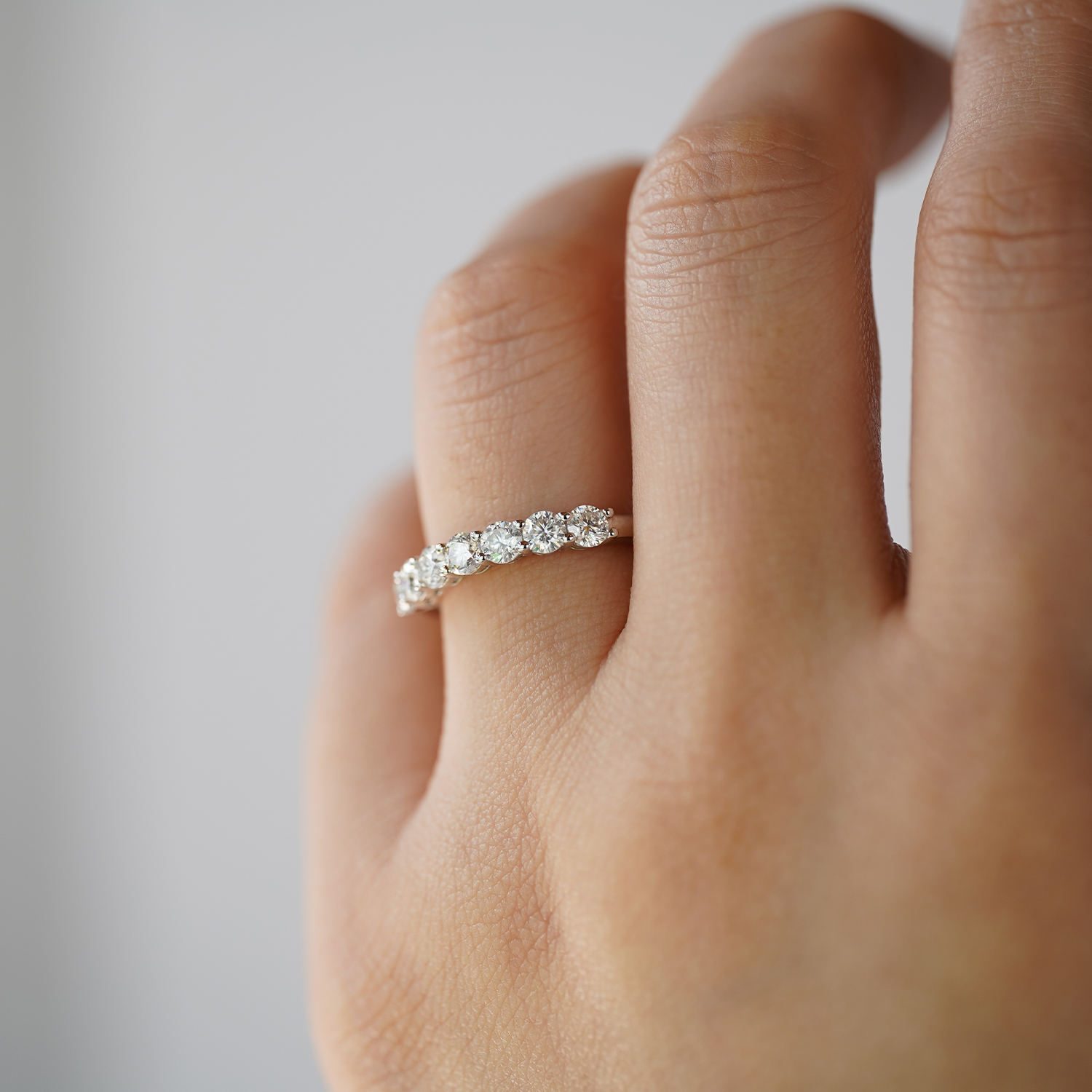S925 Sterling Silver D Color Moissanite Rings Adjustable for Woman Wedding