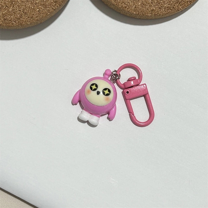 Colorful Keychain Egg Party Pendant Cyber Celebrity Cartoon Hanging Ornaments Strange Cute Egg Matching Girls’ Accessories