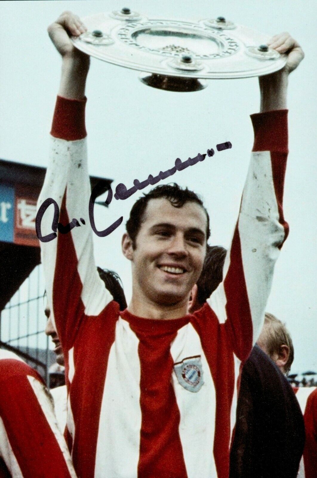 Franz Beckenbauer Signed 6x4 Photo Poster painting Germany Bayern Munich Genuine Autograph + COA