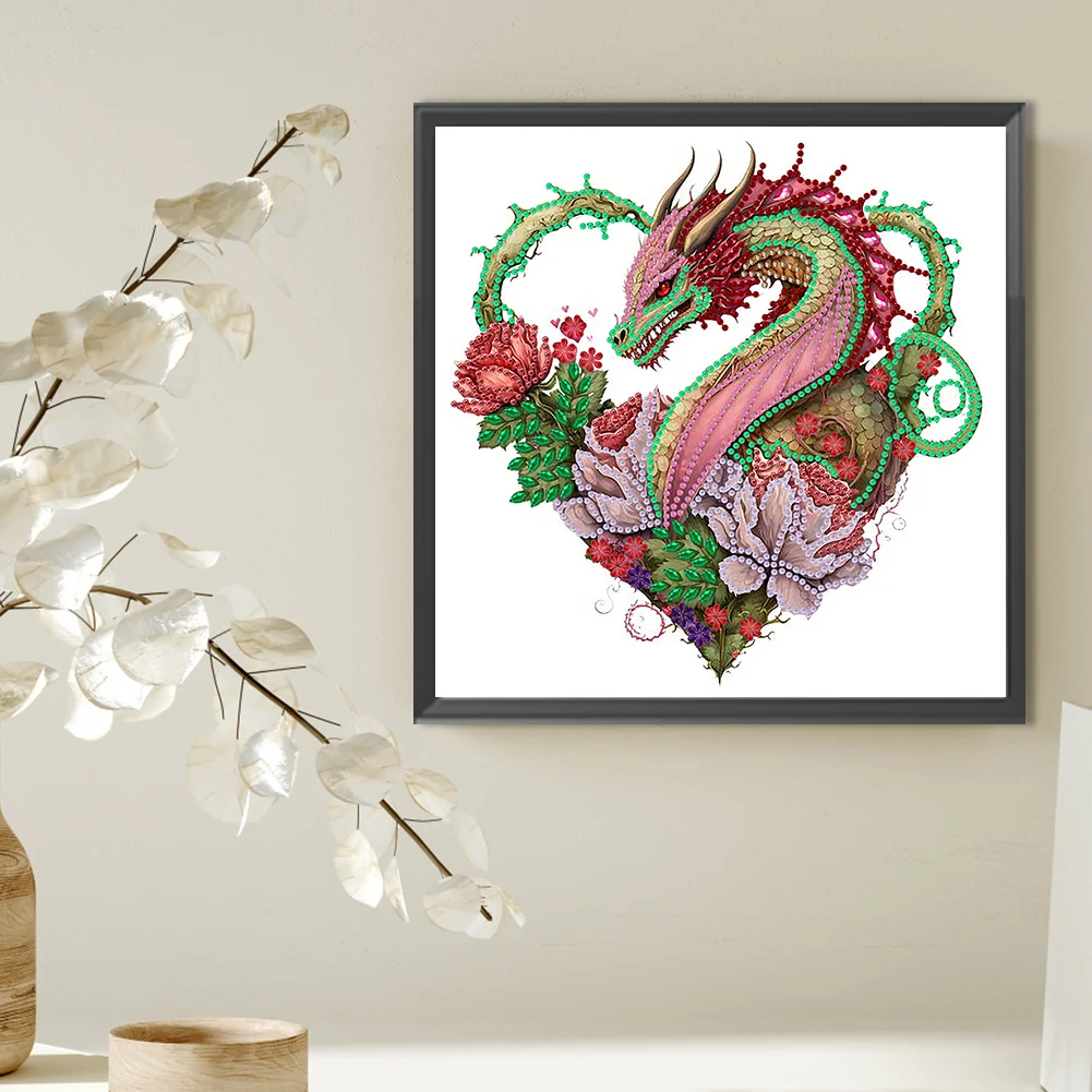 Special Shape Diamond Painting 30*30cm - Circling Dragon