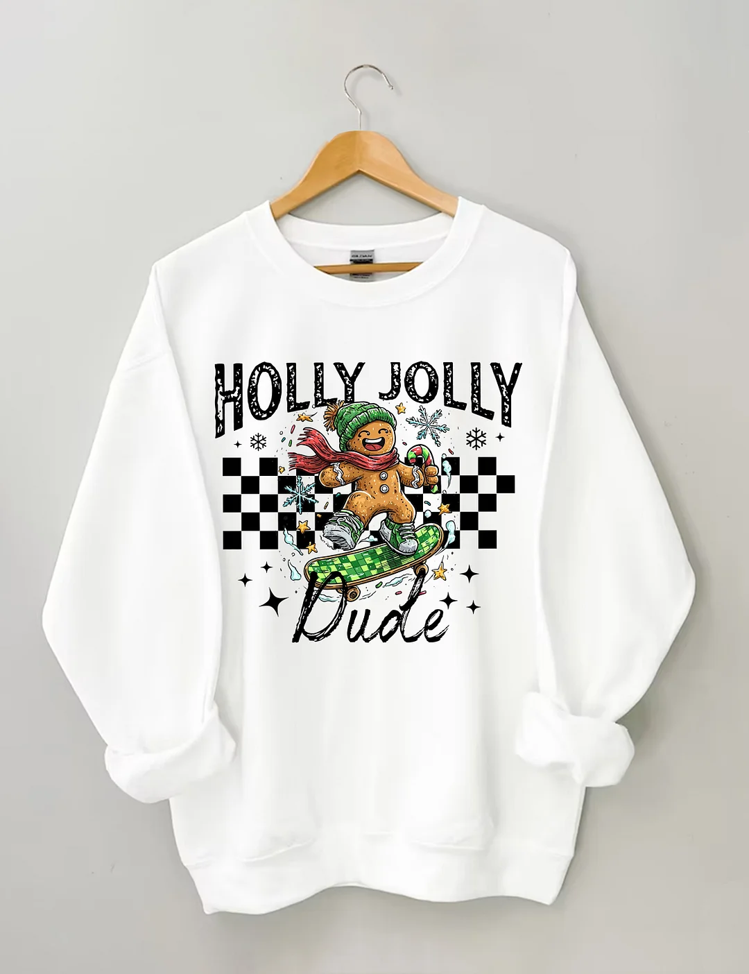 Christmas Holly Jolly Dude Sweatshirt