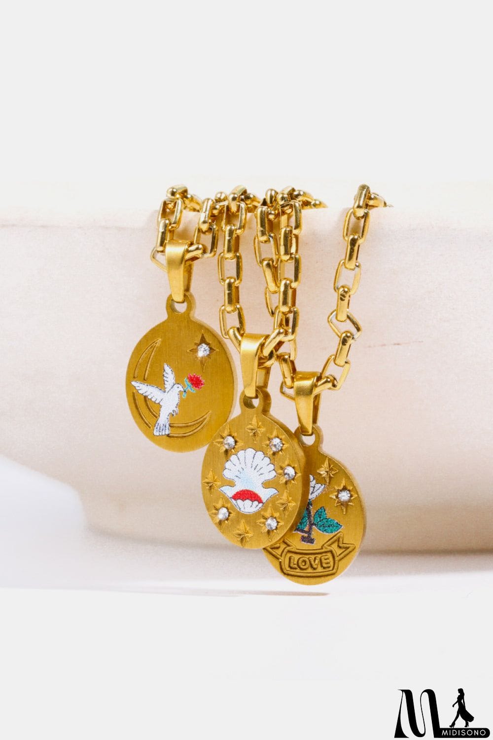 MidiSono - Stainless Steel 18K Gold-Plated Necklace