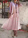 Crew Neck Women Fall Dresses Daily Casual Cotton Dresses