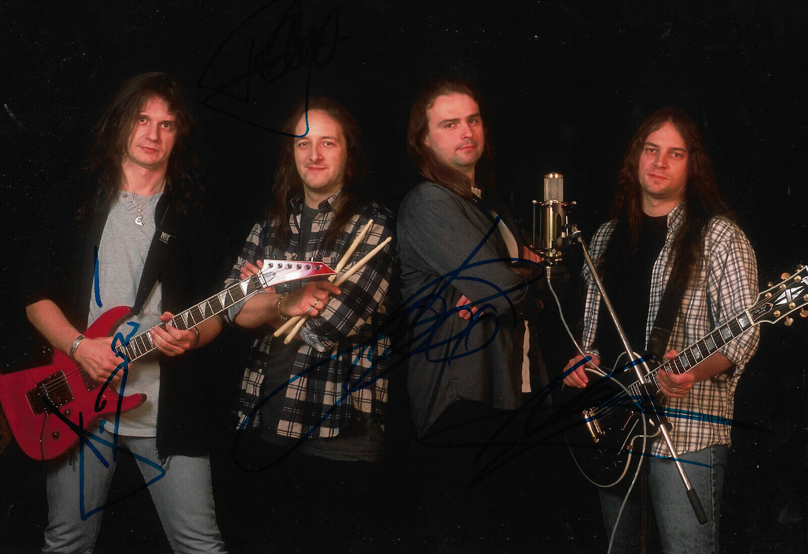 Blind Guardian signed 8x12 inch Photo Poster painting autograph