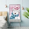 Diamond Painting DIY Winter cartoon Polar bear Full Round Drill Rhinestone