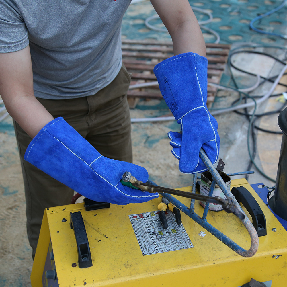 

Cow Split Leather Welding Gloves Thicken Heat Resistant Safety Gloves()-187545.01, 501 Original