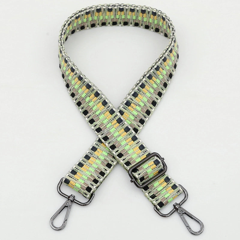 Polyester Cotton Stripe Bag Strap