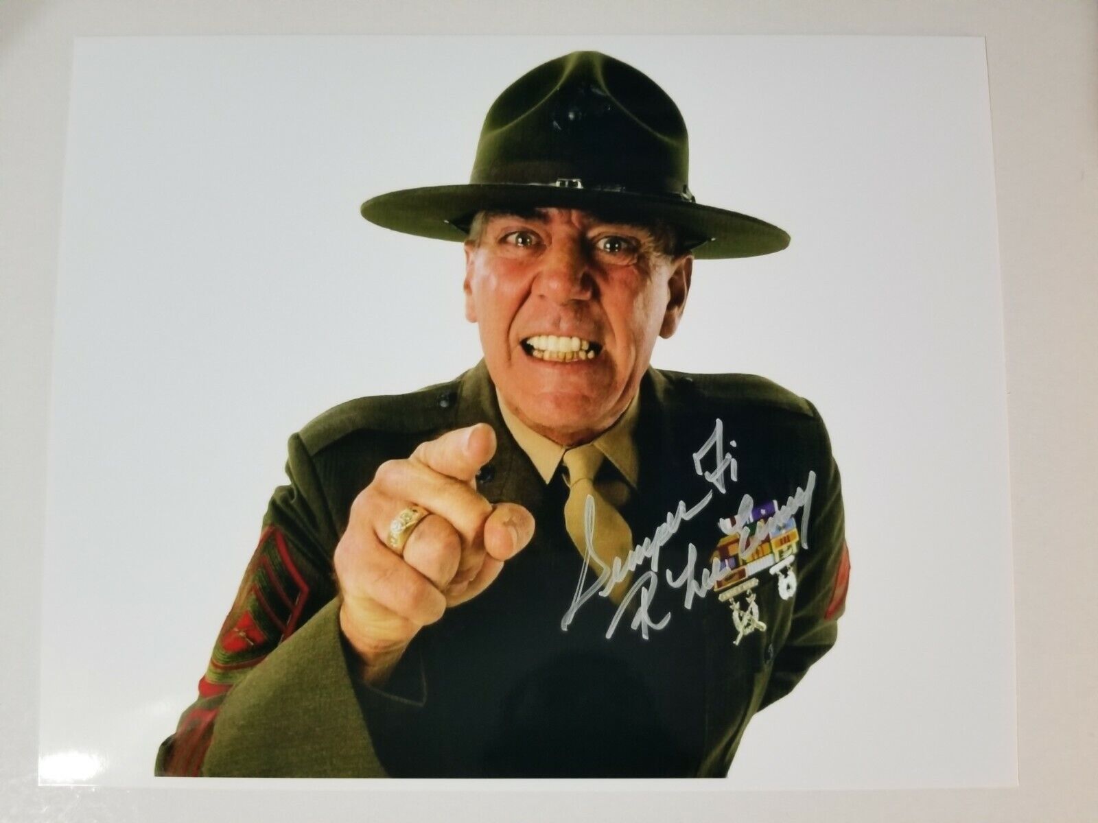 R. Lee Ermey Signed 8x10 Photo Poster painting RP -  Shipping!! Full Metal Jacket