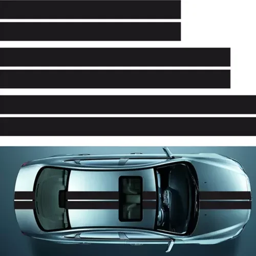 Dronehint Car Body Stickers Hood Roof Tail Vinyl Decals Waterproof Decoration Parts Black (For: GMC) Parts