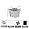 Pocket Stove Outdoor Portable Foldable Storage Indoor And Outdoor Stainless Steel Barbecue Grill