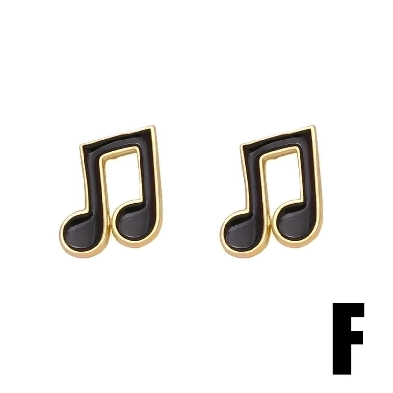 1 Pair Cute Sweet Ice Cream Notes Airplane Plating Inlay Copper Zircon 18k Gold Plated Ear Studs