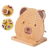 9.3 Inch Bamboo Crochet Blocking Board Bear Blocking Board for Crochet Projects