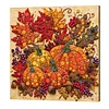 Framed Maple Pumpkin - DIY Button Art Painting Kit for Creativity DIY Pearl Dot Crafts for Gift Home Wall Decor 30*30CM