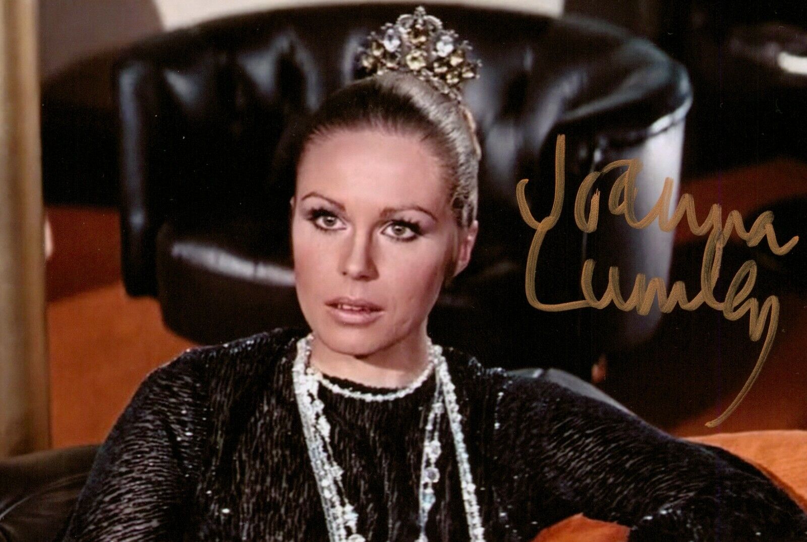 Joanna Lumley Signed 6x4 Photo Poster painting James Bond Absolutely Fabulous Autograph + COA