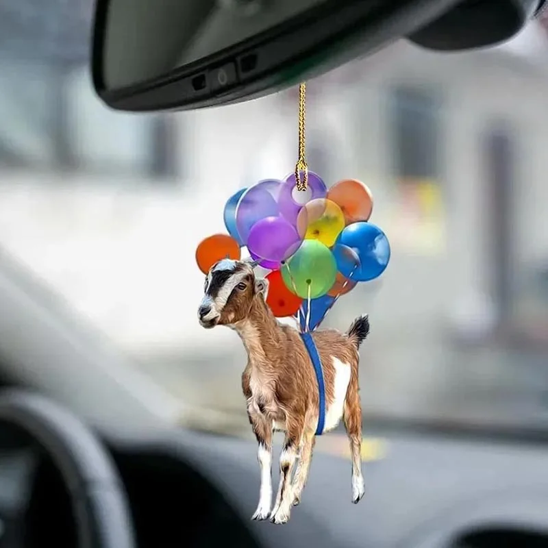 VigorDaily Goat Fly With Bubbles Car Hanging Ornament BC077