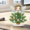 DIY Christmas Tree Angel Diamond Painting Single-sided Acrylic Desktop Ornaments