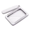 Handheld Loupe 10LED Lights Folding Pocket Magnifier 4X 650mAh for Reading Books