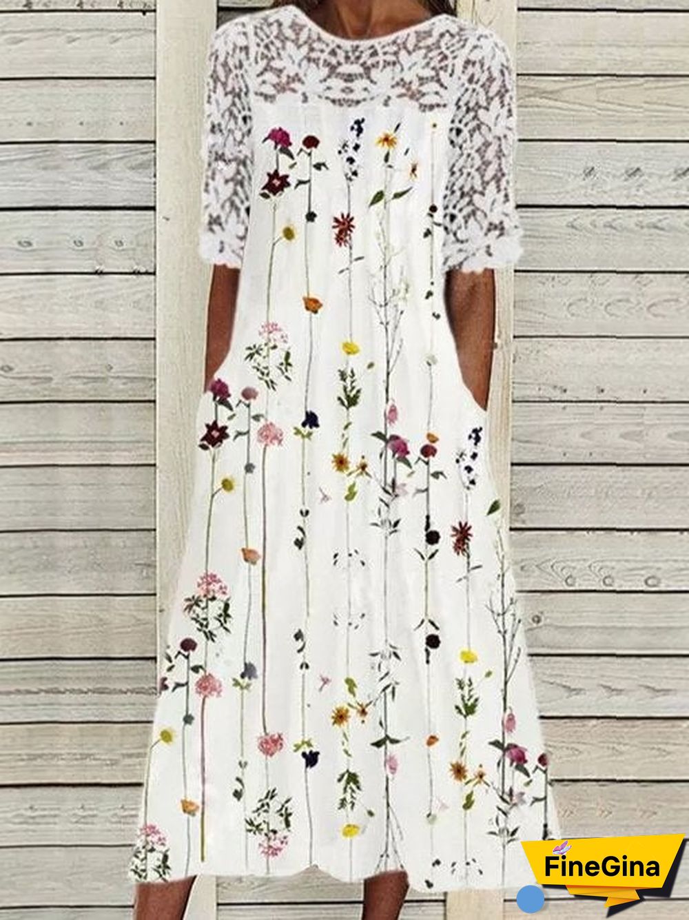 A-Line Casual Dresses White Dresses