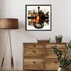 Framed Guitar Landscape Silhouette-Paint by Numbers Acrylic Painting 40*40cm(HOT)