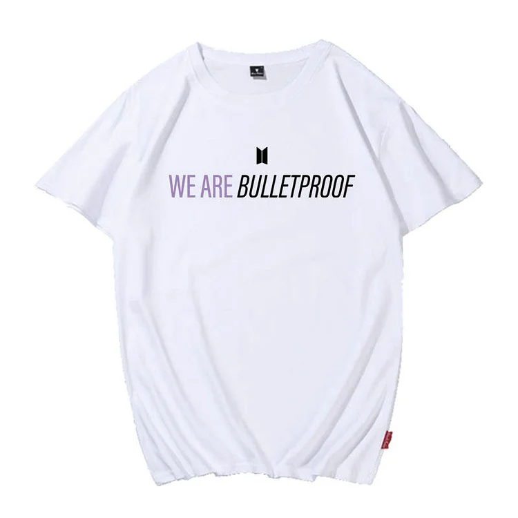 BTS Bulletproof Print Candy Color T-shirt