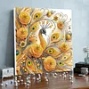 Framed Diamond Painting - Special Shaped - Peacock (25x25cm)