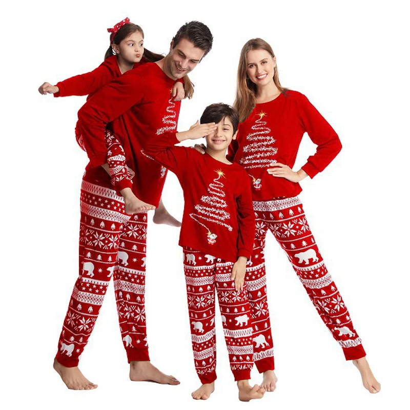2022 Stylish Christmas Home Matching Pajama Set