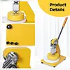 [US Local Warehouse] Circle Sampler Cutter for Film Paper Cloth 90x8MM Die Cutting Machine Manual Round Sample GSM Cut Machine for Fabric Rubber Leather Carpet Paper Foam
