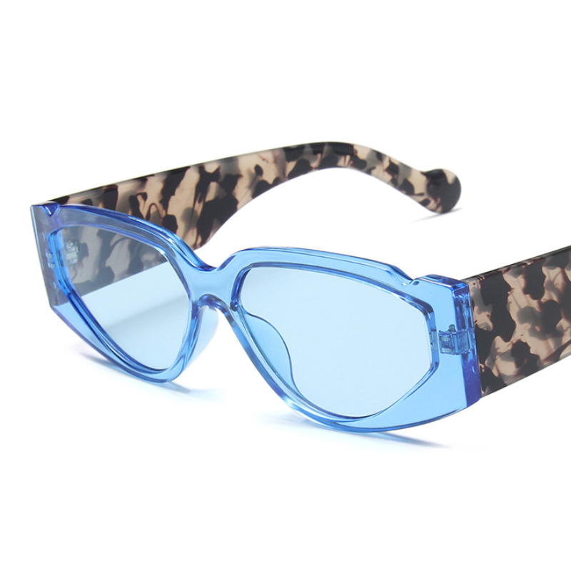 Retro Leopard Trendy Small Frame Party Sunglasses