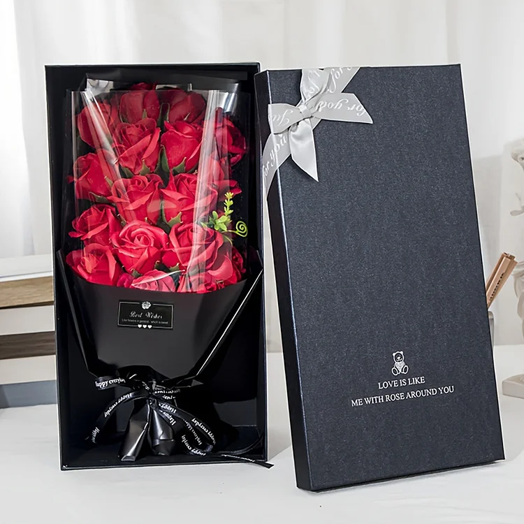 18 Roses Bouquet Gift Box Valentine's Day Gift Everlasting Flower